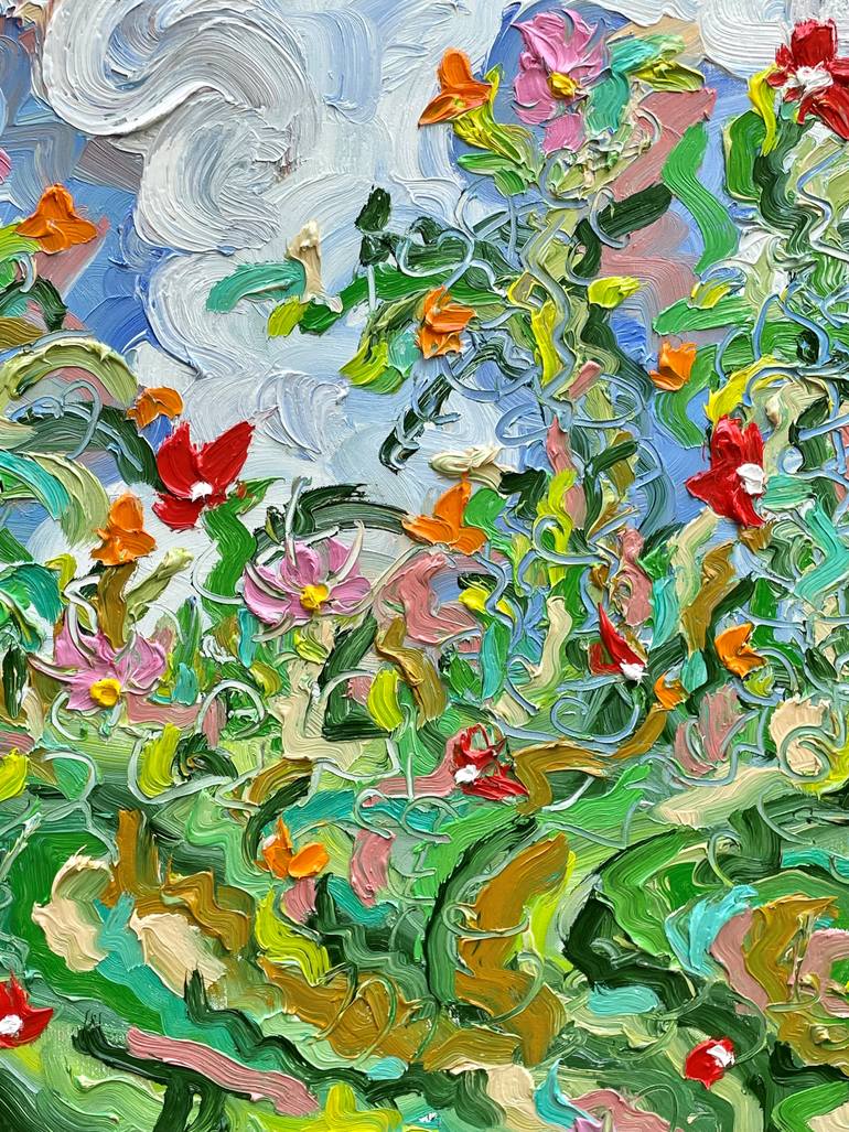 Original Contemporary Floral Painting by Jon Parlangeli