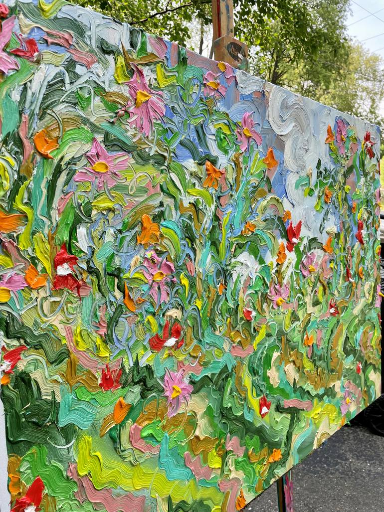 Original Contemporary Floral Painting by Jon Parlangeli