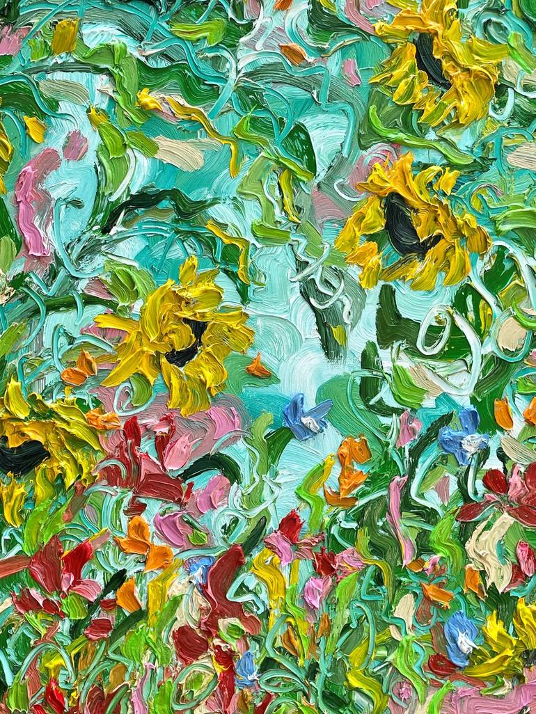 Original Contemporary Floral Painting by Jon Parlangeli