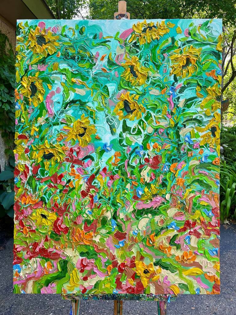 Original Floral Painting by Jon Parlangeli