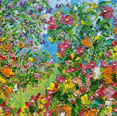 Print of Expressionism Floral Paintings by Jon Parlangeli