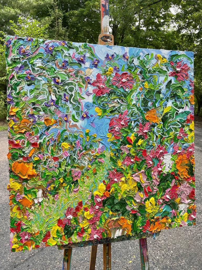 Original Floral Painting by Jon Parlangeli