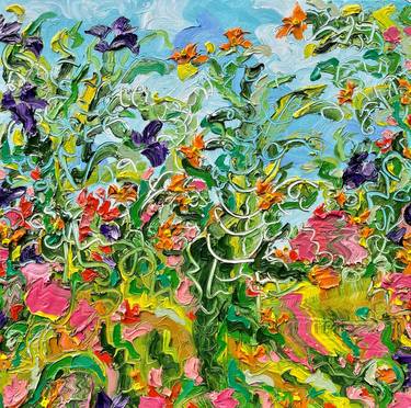 Original Contemporary Floral Paintings by Jon Parlangeli