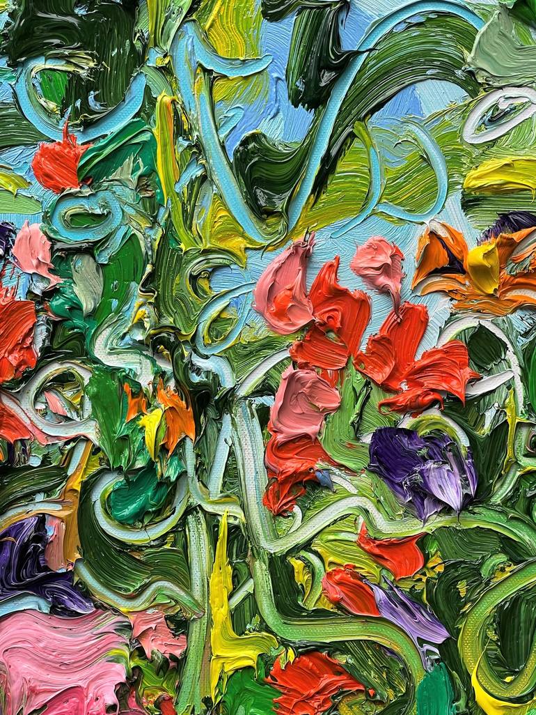 Original Floral Painting by Jon Parlangeli