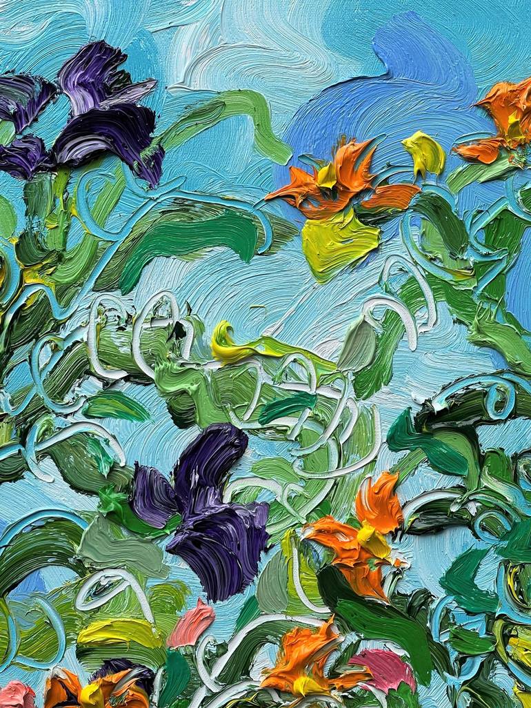 Original Contemporary Floral Painting by Jon Parlangeli