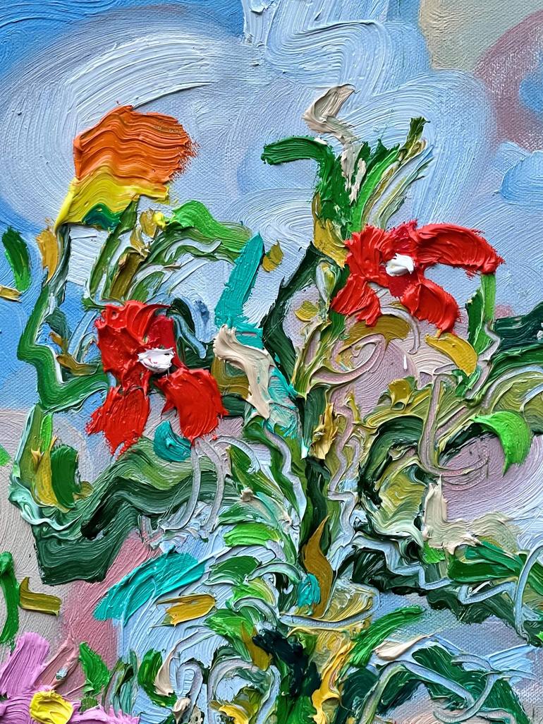 Original Floral Painting by Jon Parlangeli