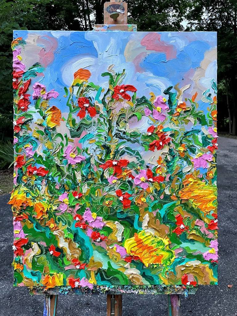 Original Floral Painting by Jon Parlangeli