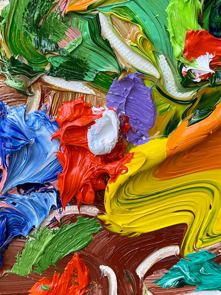 Original Contemporary Floral Painting by Jon Parlangeli