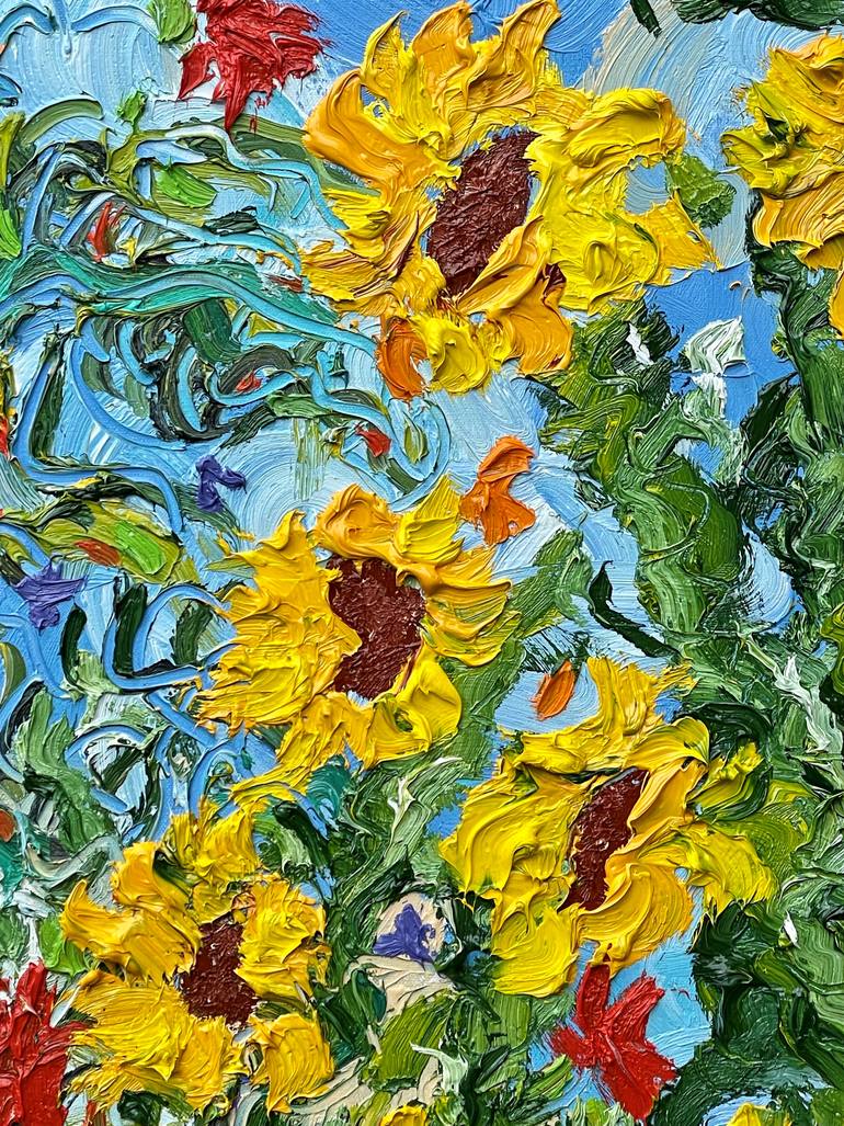 Original Contemporary Floral Painting by Jon Parlangeli