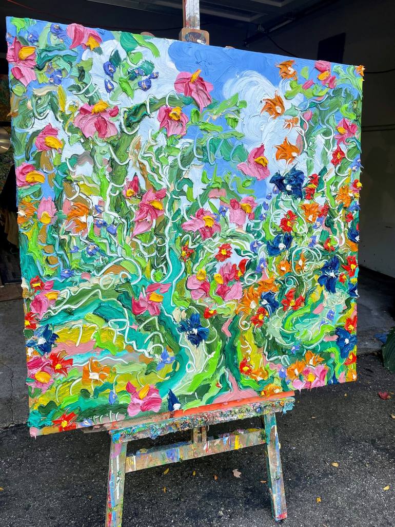 Original Floral Painting by Jon Parlangeli