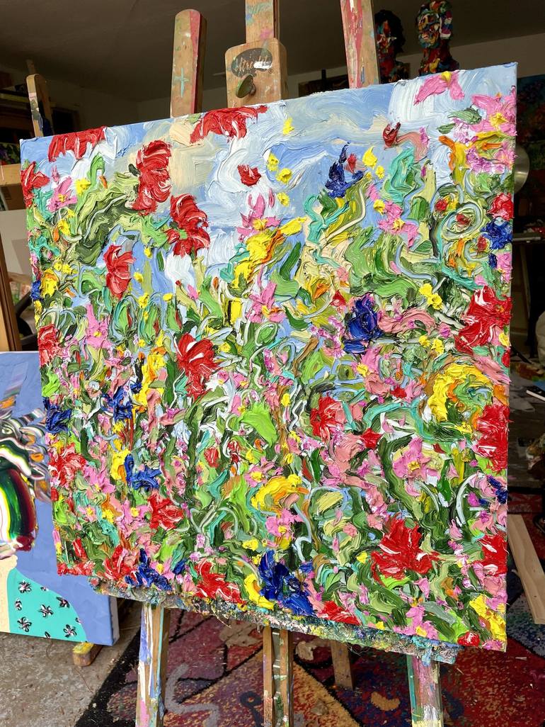 Original Contemporary Floral Painting by Jon Parlangeli