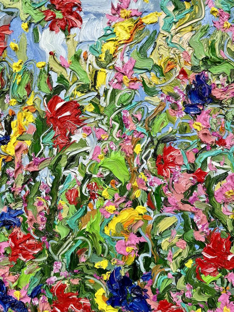 Original Contemporary Floral Painting by Jon Parlangeli