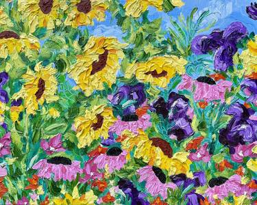 Original Contemporary Floral Painting by Jon Parlangeli
