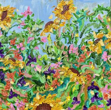 Original Contemporary Floral Painting by Jon Parlangeli