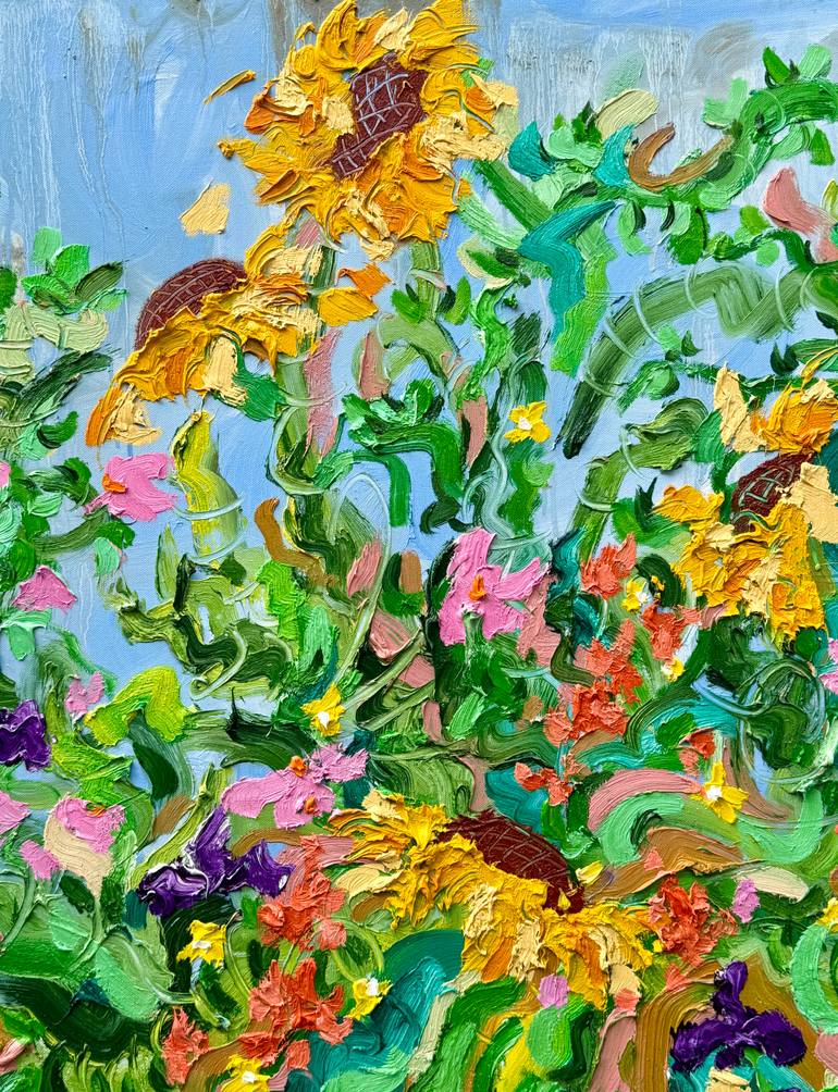 Original Contemporary Floral Painting by Jon Parlangeli