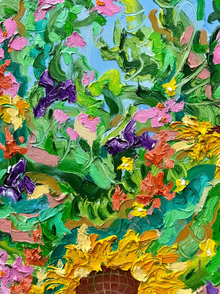 Original Contemporary Floral Painting by Jon Parlangeli