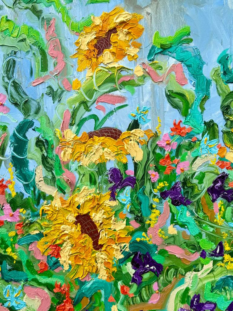 Original Contemporary Floral Painting by Jon Parlangeli