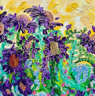 Original Contemporary Floral Paintings by Jon Parlangeli