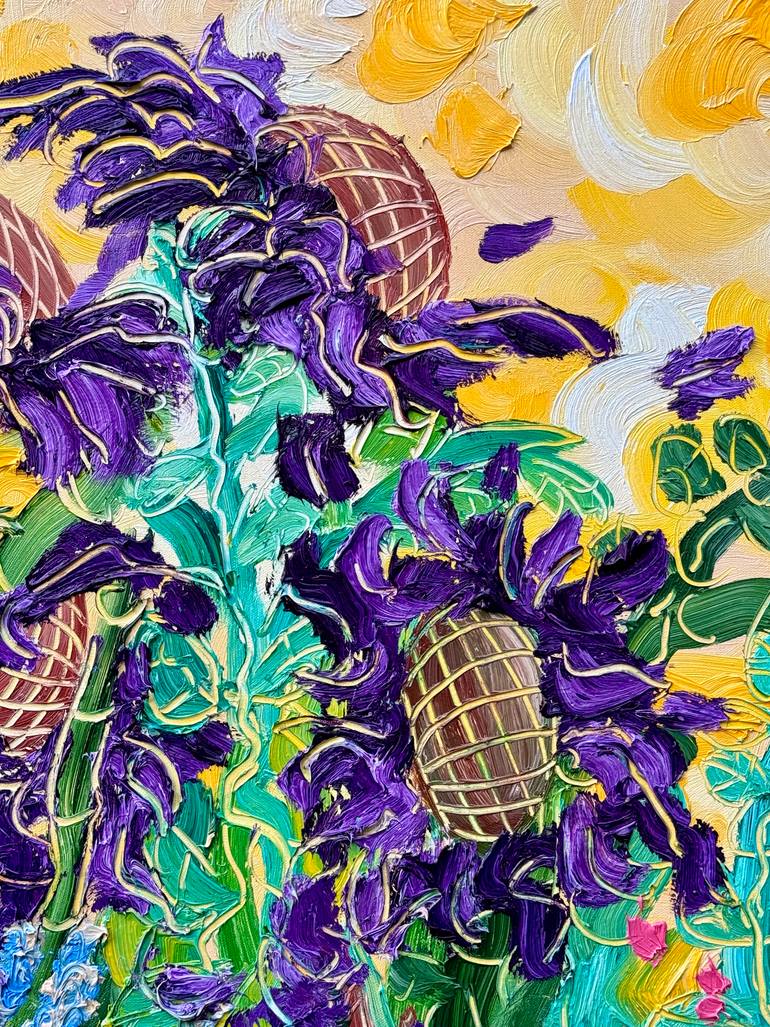 Original Contemporary Floral Painting by Jon Parlangeli
