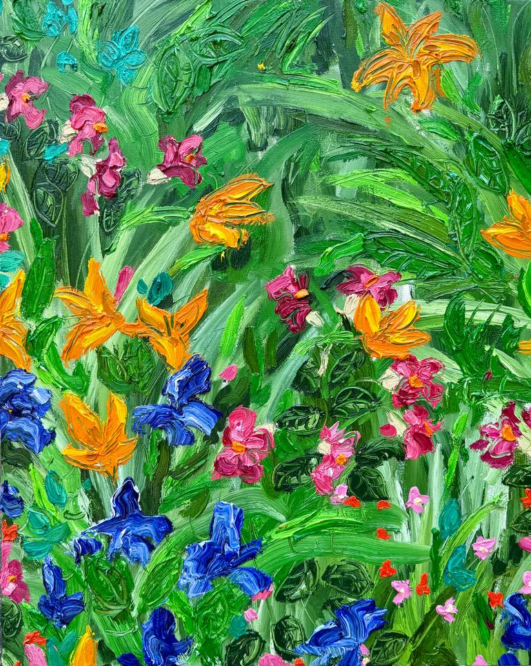 Original Floral Painting by Jon Parlangeli | Contemporary Art on Canvas | The Evolution of Bliss
