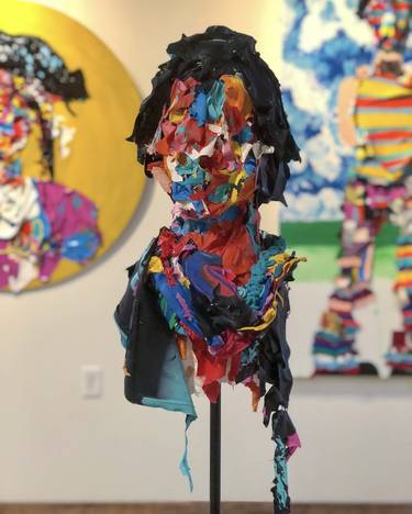 Original Abstract Expressionism People Sculpture by Jon Parlangeli