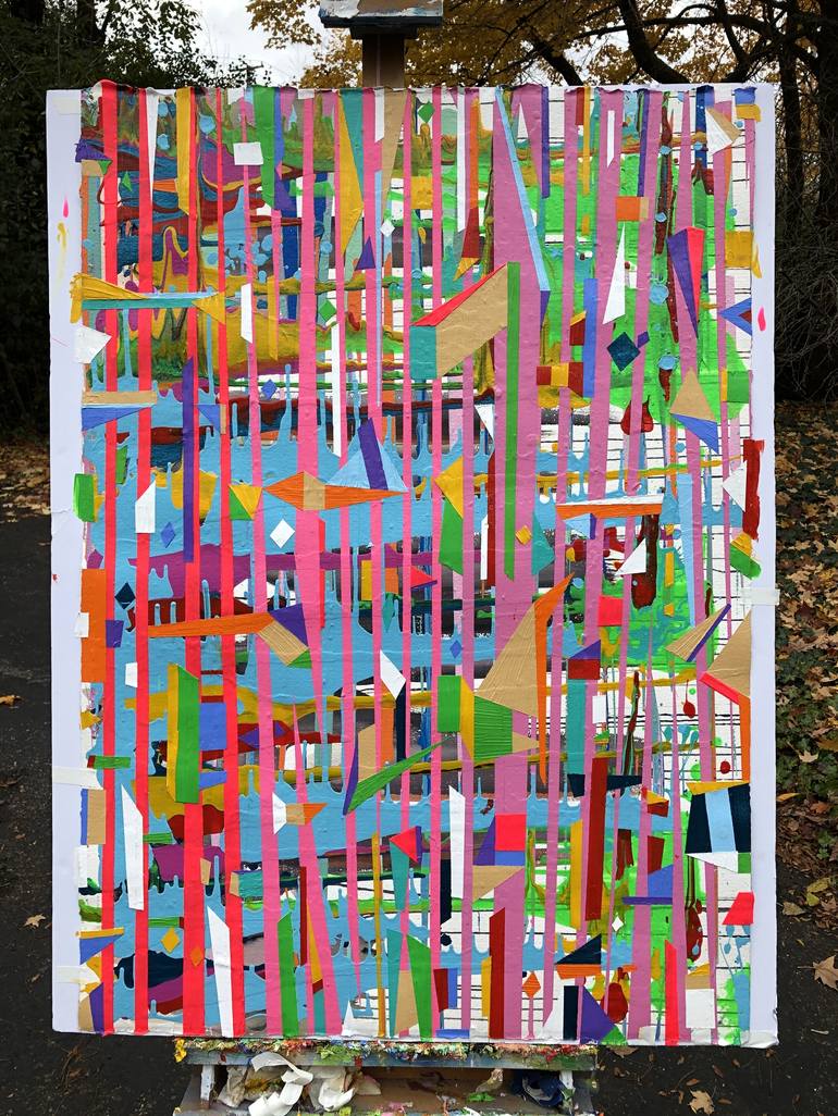 Original Abstract Painting by Jon Parlangeli