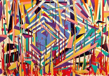 Original Conceptual Abstract Paintings by Jon Parlangeli