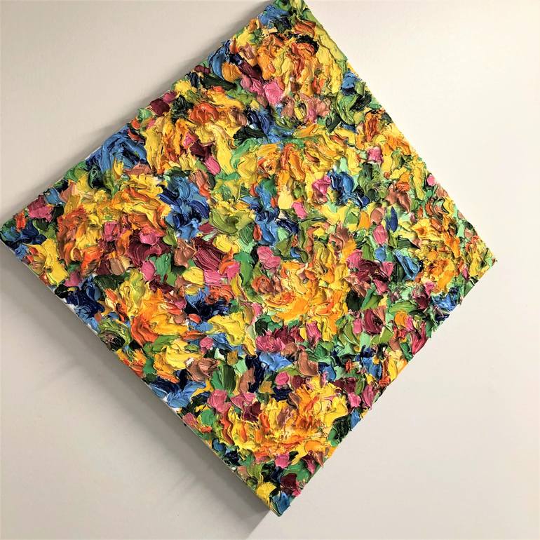 Original Abstract Expressionism Floral Painting by Jon Parlangeli