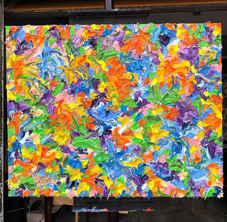 Original Abstract Expressionism Abstract Painting by Jon Parlangeli