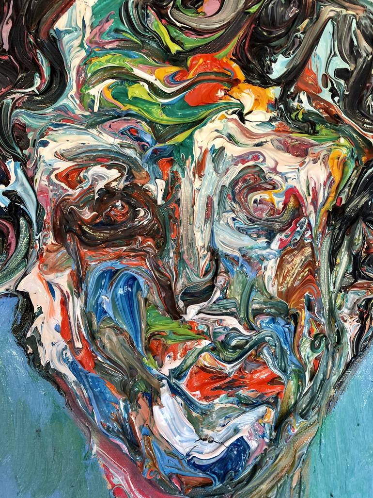 Original Expressionism Portrait Painting by Jon Parlangeli