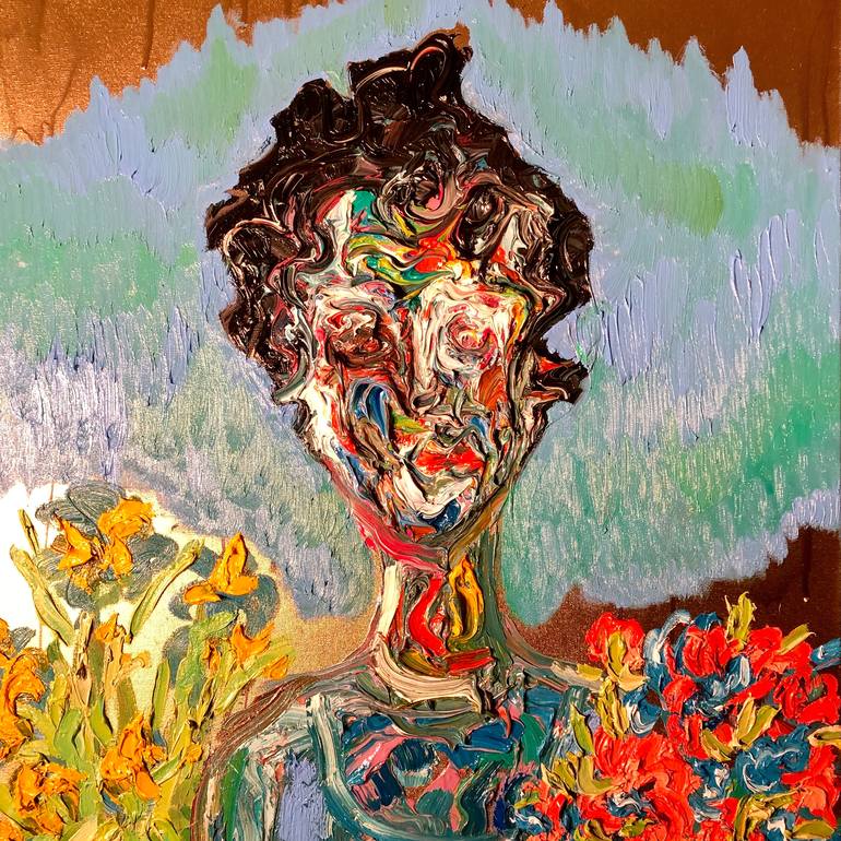 Original Expressionism Portrait Painting by Jon Parlangeli