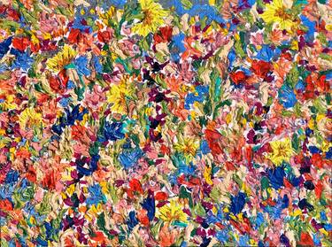 Original Abstract Expressionism Garden Paintings by Jon Parlangeli