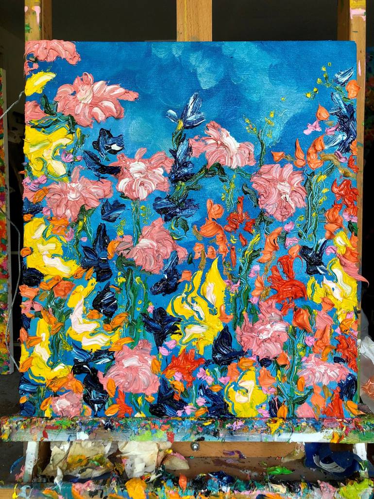 Original Floral Painting by Jon Parlangeli