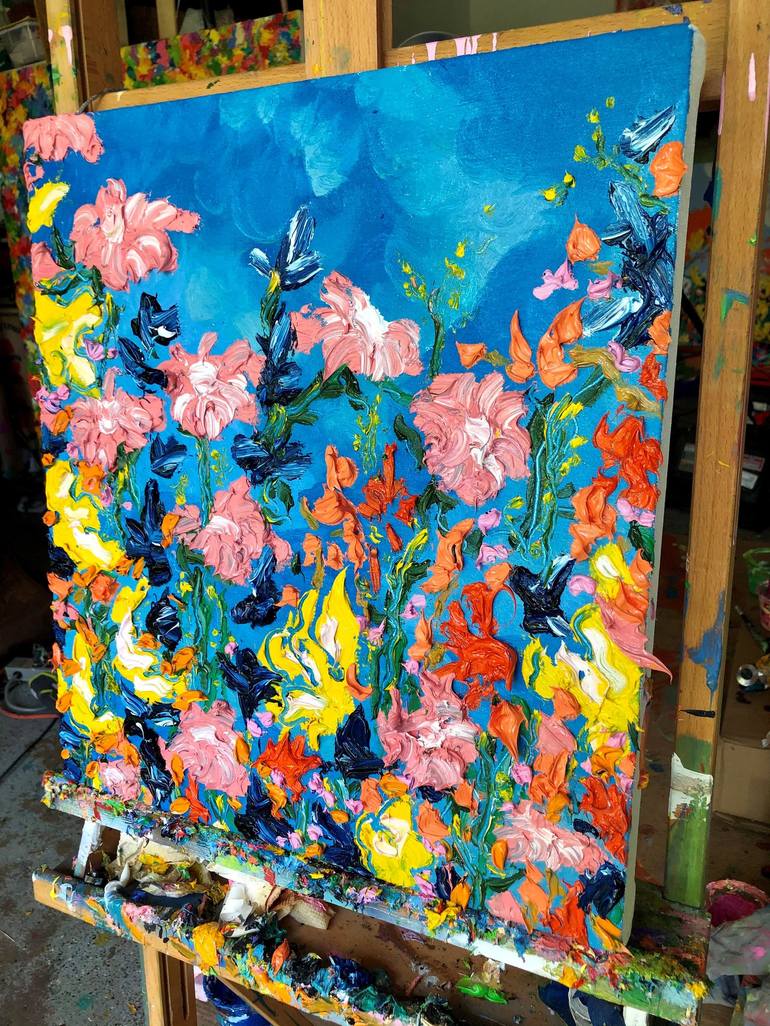 Original Floral Painting by Jon Parlangeli