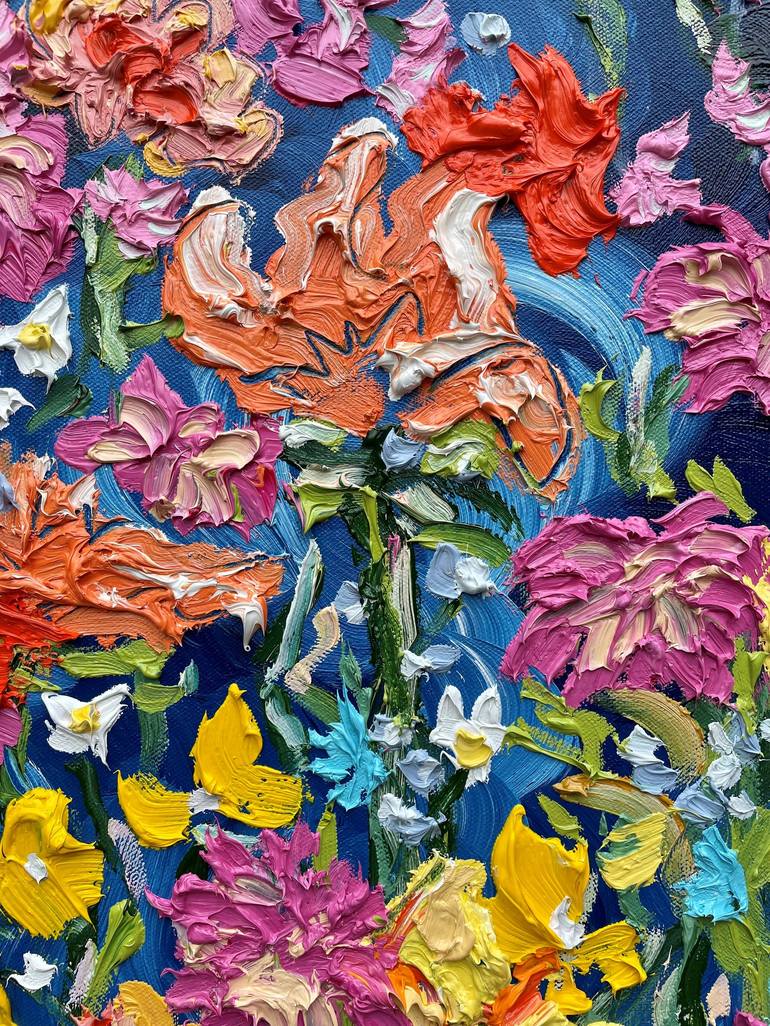 Original Modern Floral Painting by Jon Parlangeli