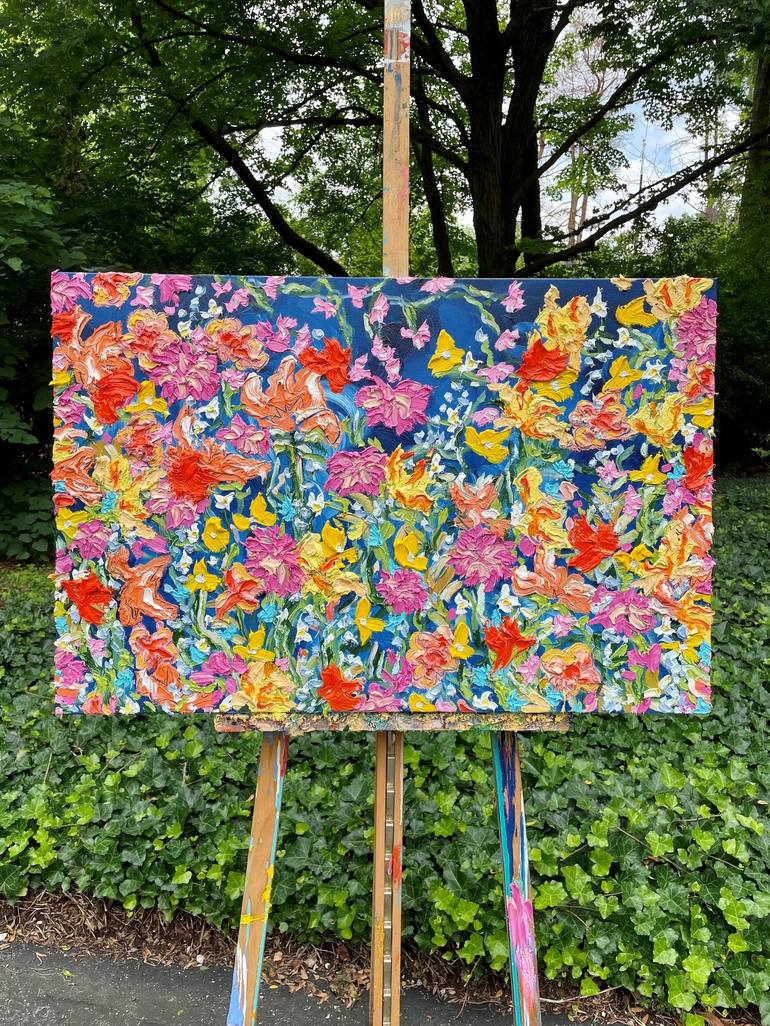 Original Modern Floral Painting by Jon Parlangeli