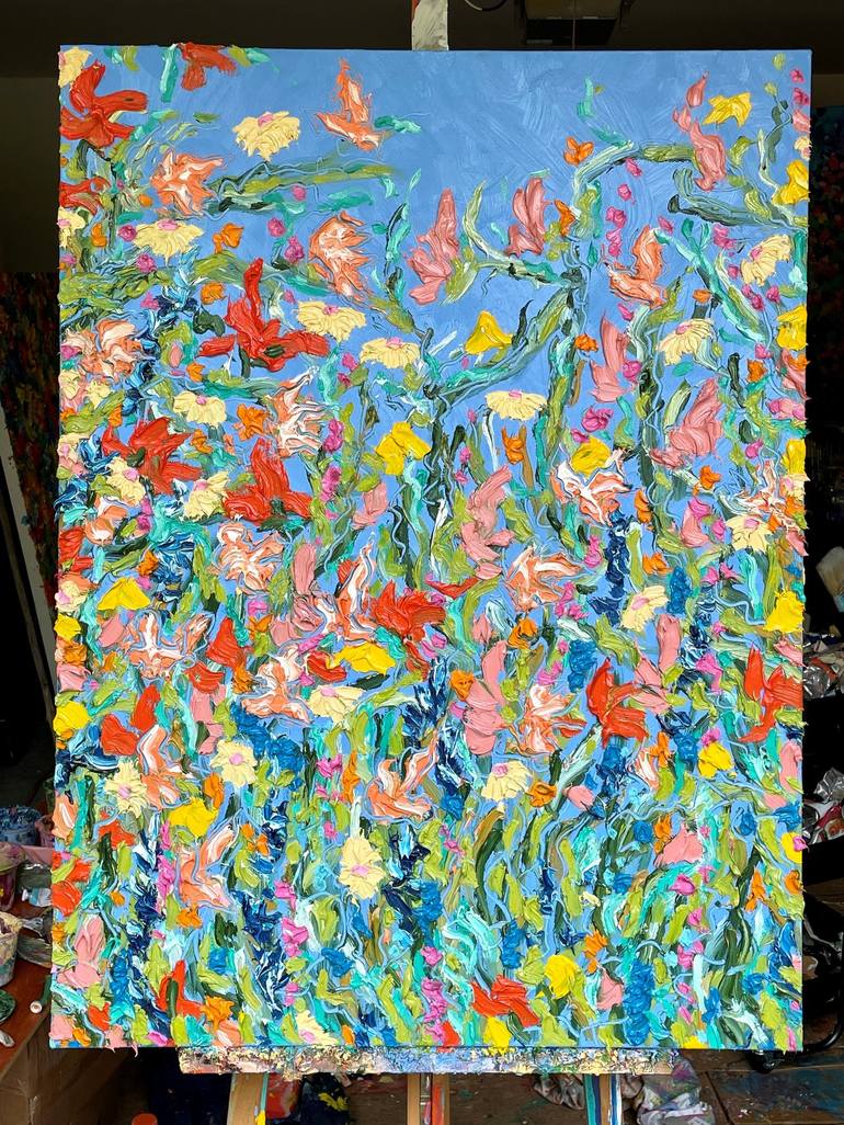 Original Modern Floral Painting by Jon Parlangeli