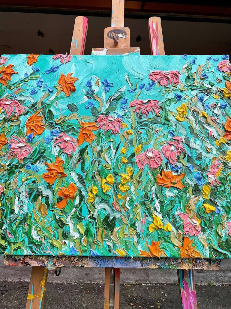 Original Modern Floral Painting by Jon Parlangeli