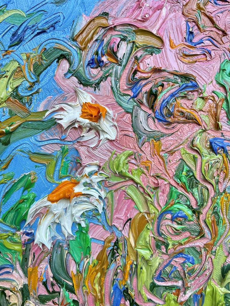 Original Floral Painting by Jon Parlangeli