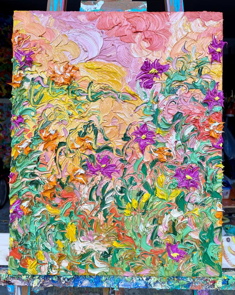 Original Abstract Expressionism Nature Painting by Jon Parlangeli