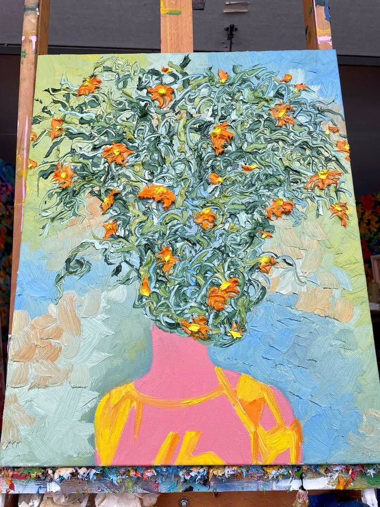 Original Expressionism People Painting by Jon Parlangeli