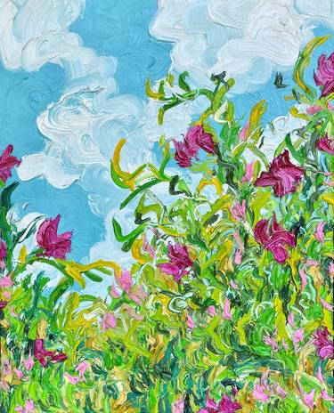 Print of Expressionism Garden Paintings by Jon Parlangeli