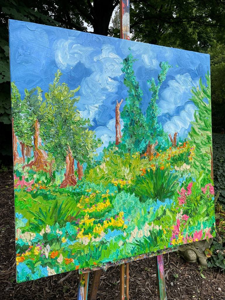 Original Impressionism Landscape Painting by Jon Parlangeli