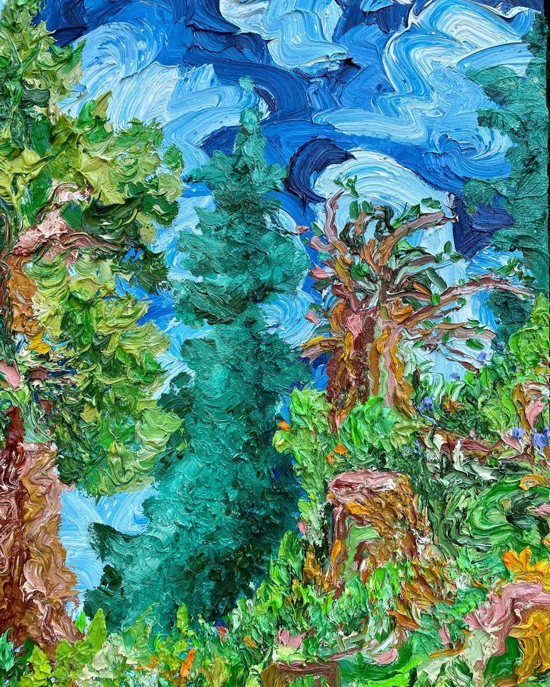 Original Expressionism Landscape Painting by Jon Parlangeli