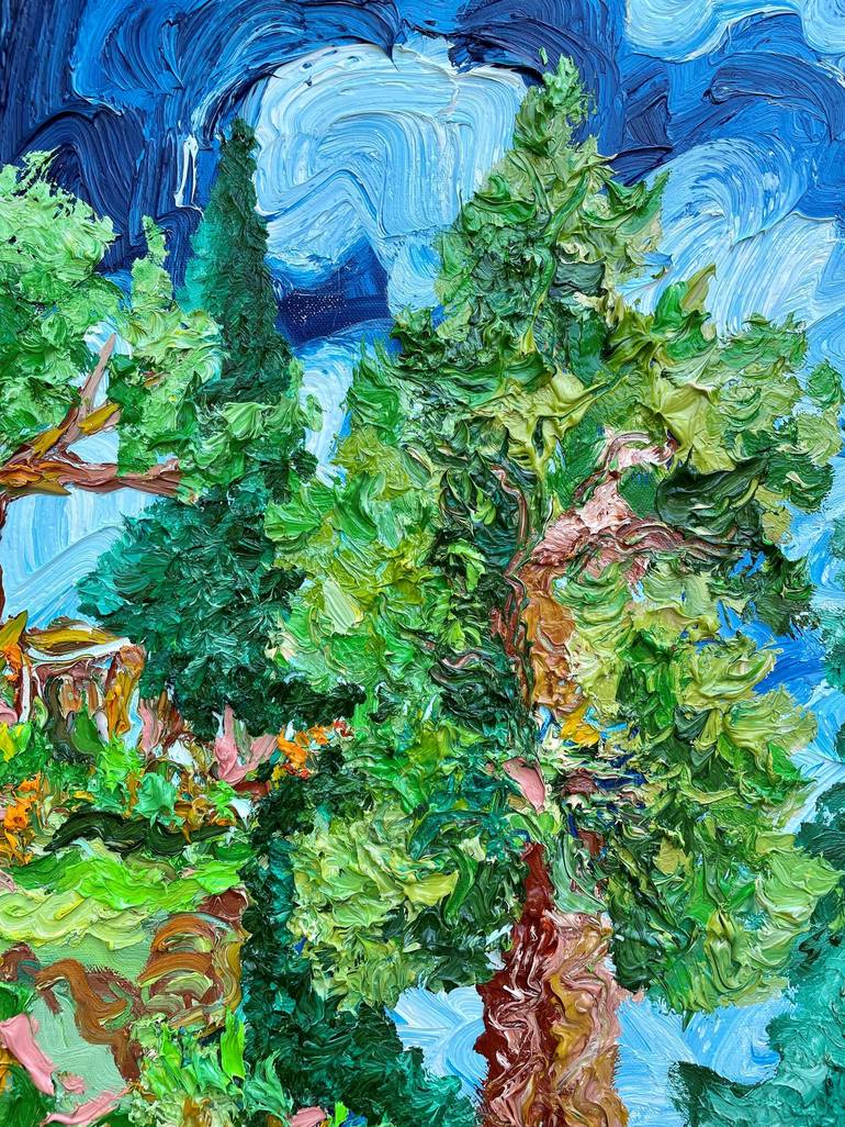 Original Expressionism Landscape Painting by Jon Parlangeli