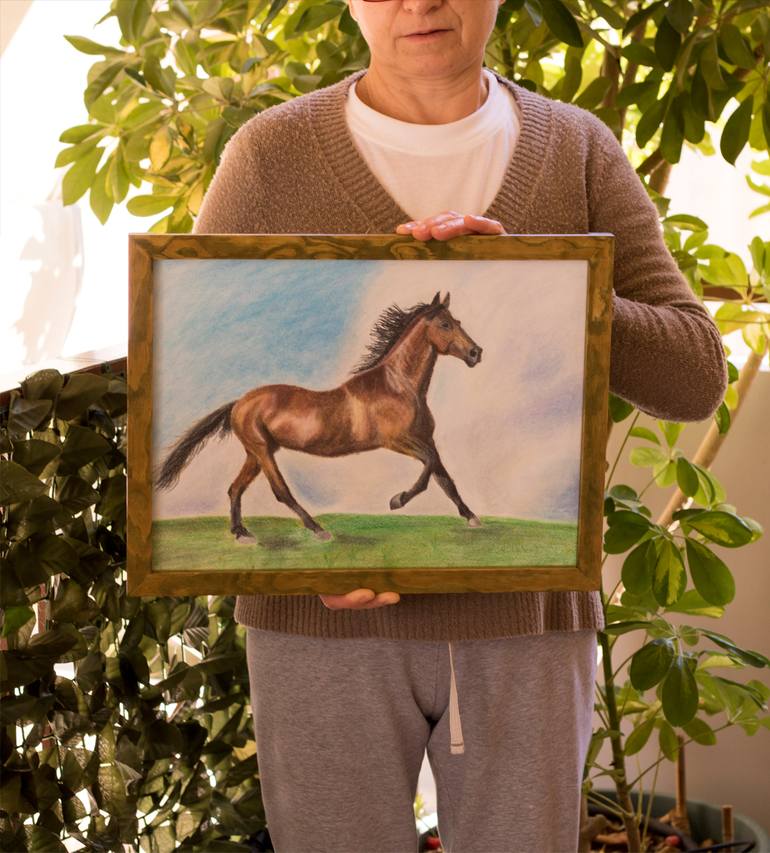 Original Photorealism Animal Drawing by Dimitris Sakellariou