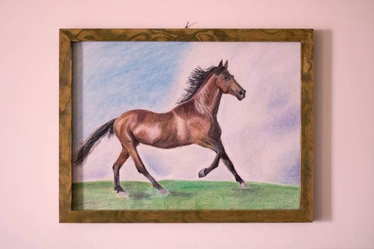 Original Photorealism Animal Drawing by Dimitris Sakellariou