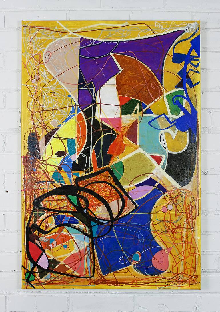Original Abstract Expressionism Abstract Painting by Ron Wilde