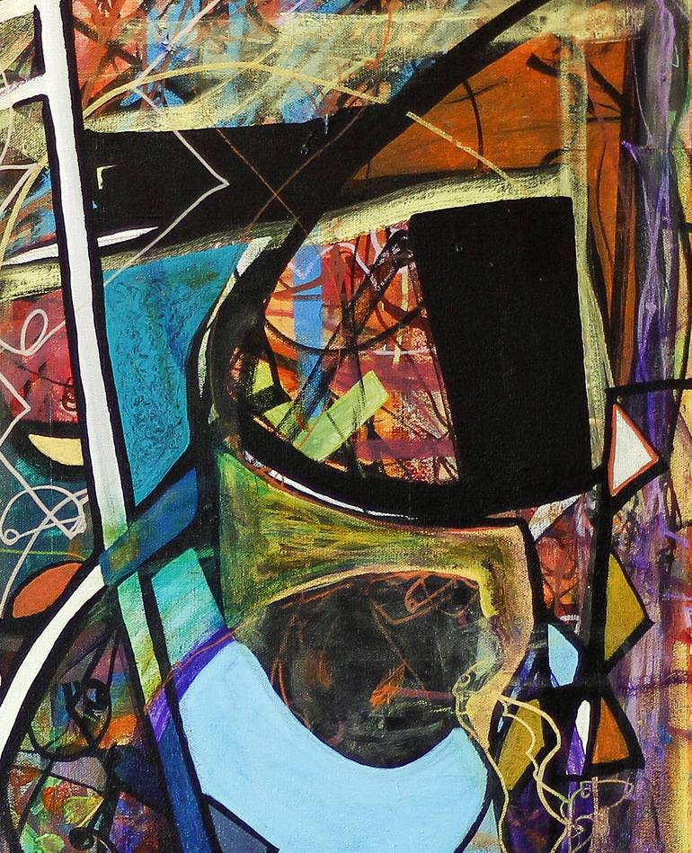 Original Abstract Expressionism Abstract Painting by Ron Wilde