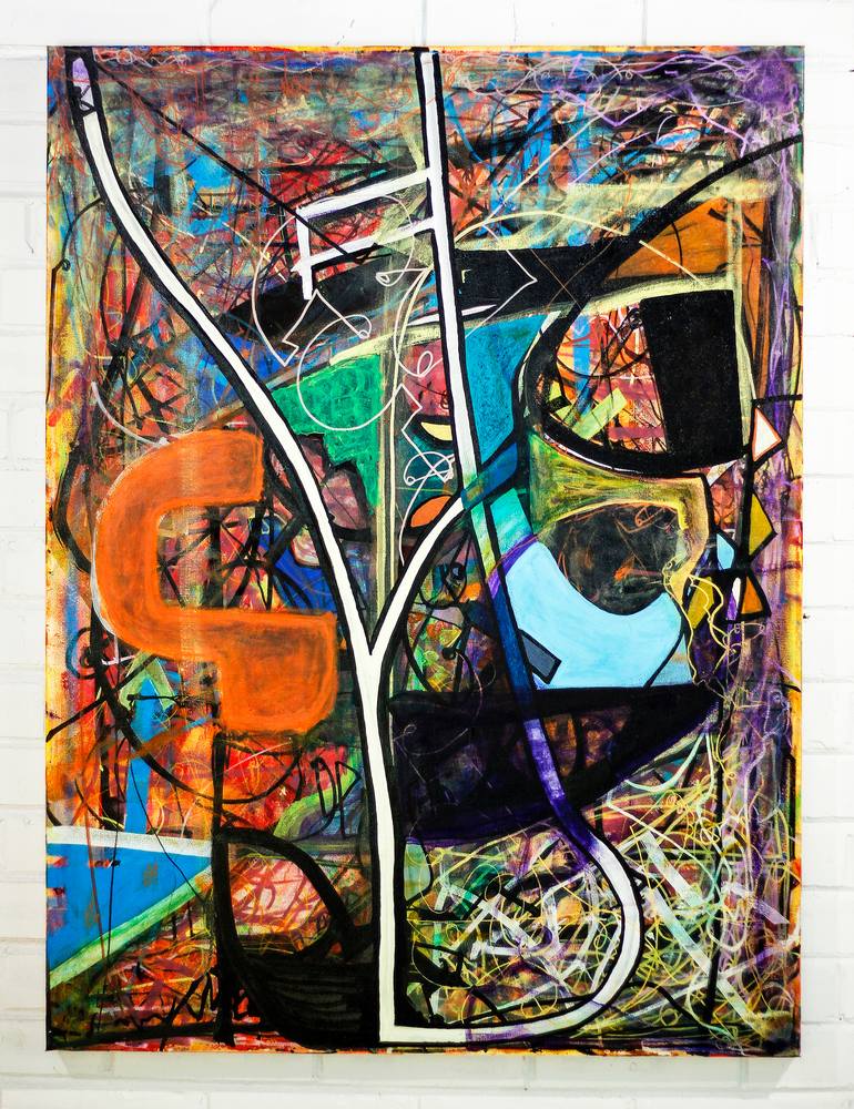 Original Abstract Expressionism Abstract Painting by Ron Wilde